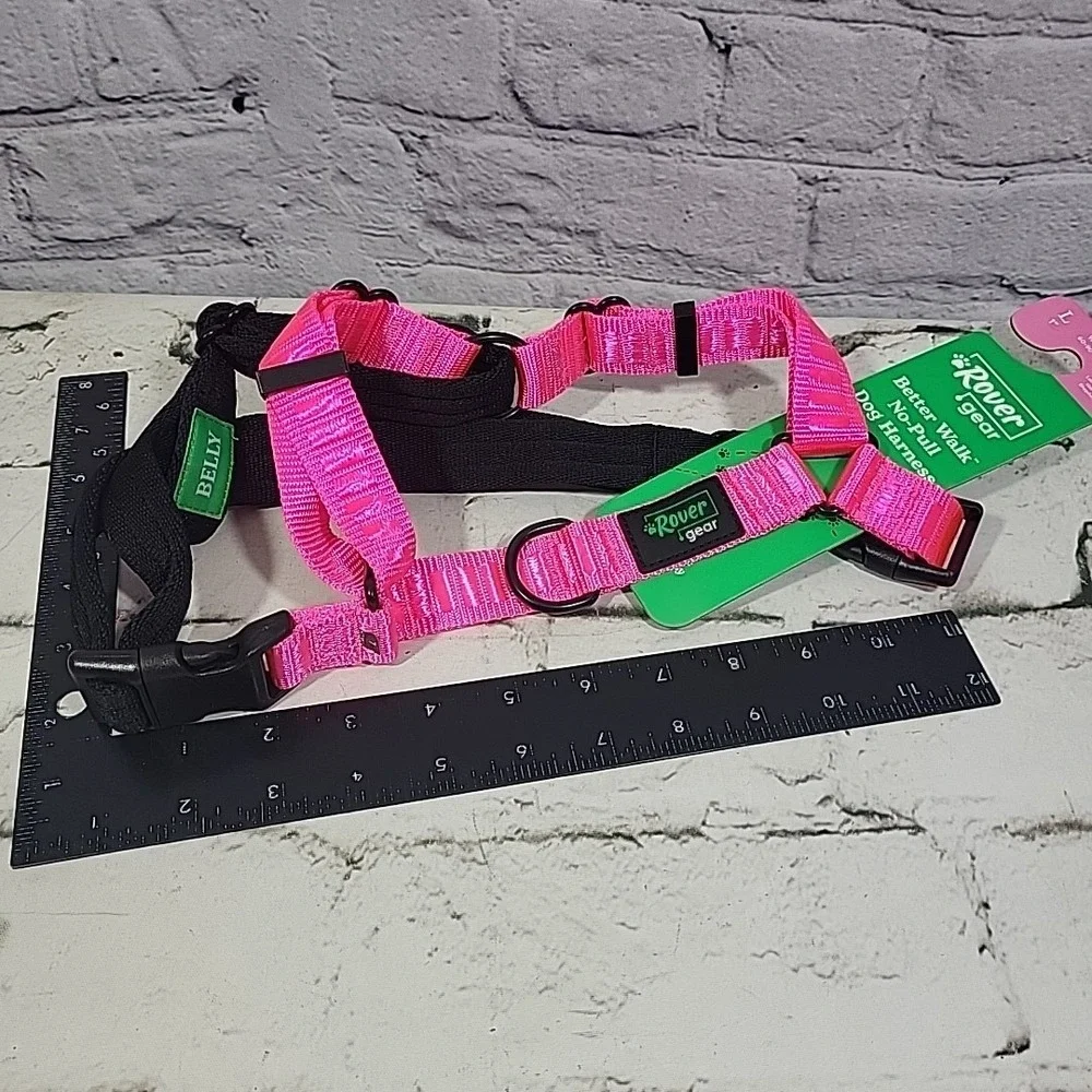 Rover Gear Better Walk No-Pull Dog‎ Harness Size Large Hot Pink 60-90Lbs New